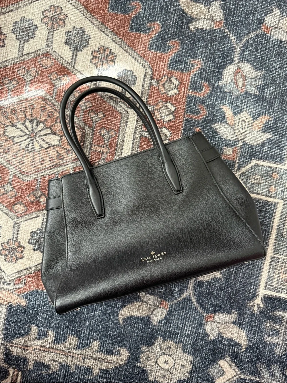 kate spade New York black leather purse